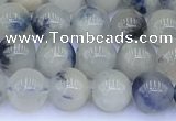 CDU375 15.5 inches 6mm round natural blue dumortierite beads