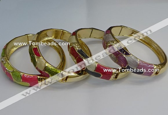 CEB120 16mm width gold plated alloy with enamel bangles wholesale