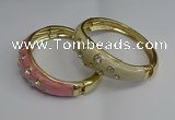 CEB125 16mm width gold plated alloy with enamel bangles wholesale