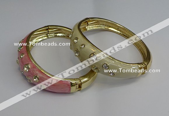 CEB125 16mm width gold plated alloy with enamel bangles wholesale