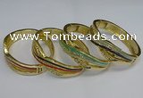 CEB130 17mm width gold plated alloy with enamel bangles wholesale