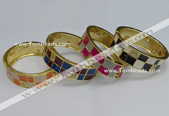 CEB142 20mm width gold plated alloy with enamel bangles wholesale