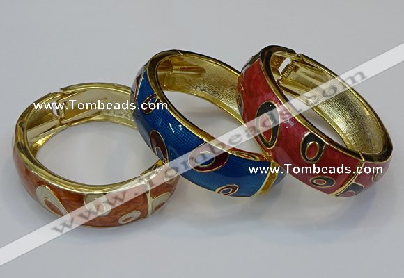 CEB145 19mm width gold plated alloy with enamel bangles wholesale