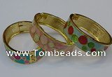 CEB146 19mm width gold plated alloy with enamel bangles wholesale