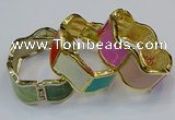 CEB152 23mm width gold plated alloy with enamel bangles wholesale