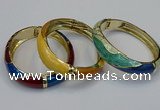 CEB160 17mm width gold plated alloy with enamel bangles wholesale