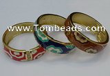 CEB162 20mm width gold plated alloy with enamel bangles wholesale