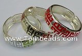CEB163 20mm width gold plated alloy with enamel bangles wholesale