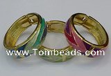 CEB168 20mm width gold plated alloy with enamel bangles wholesale