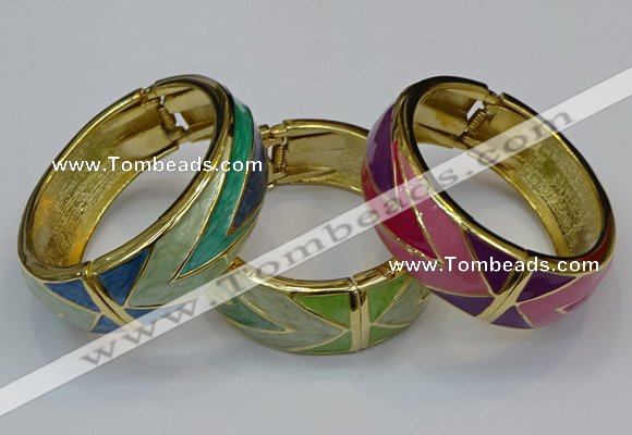 CEB168 20mm width gold plated alloy with enamel bangles wholesale