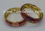 CEB171 18mm width gold plated alloy with enamel bangles wholesale