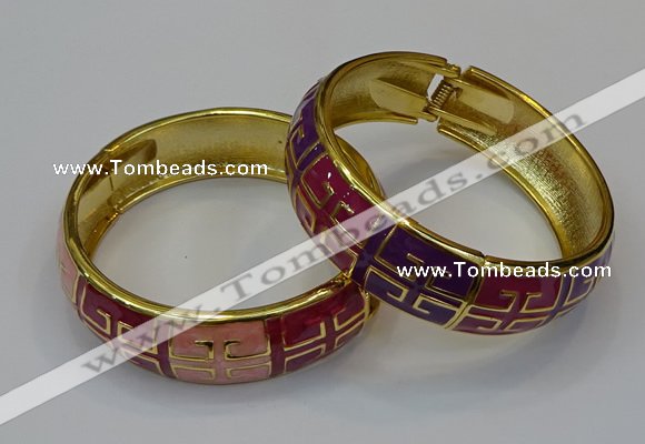 CEB171 18mm width gold plated alloy with enamel bangles wholesale