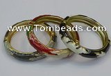 CEB178 13mm width gold plated alloy with enamel bangles wholesale