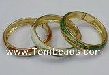 CEB181 13mm width gold plated alloy with enamel bangles wholesale