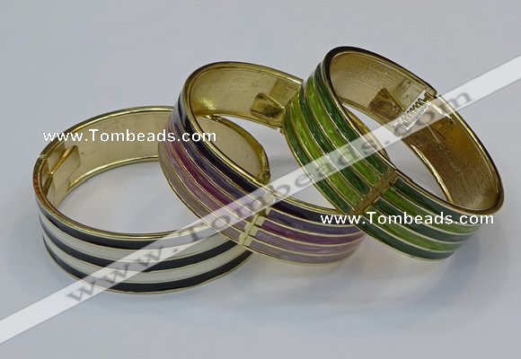 CEB183 20mm width gold plated alloy with enamel bangles wholesale