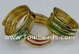 CEB186 38mm width gold plated alloy with enamel bangles wholesale