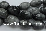 CEE09 15.5 inches 10*14mm rice eagle eye jasper beads wholesale