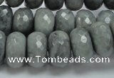 CEE26 15.5 inches 10*18mm faceted rondelle eagle eye jasper beads