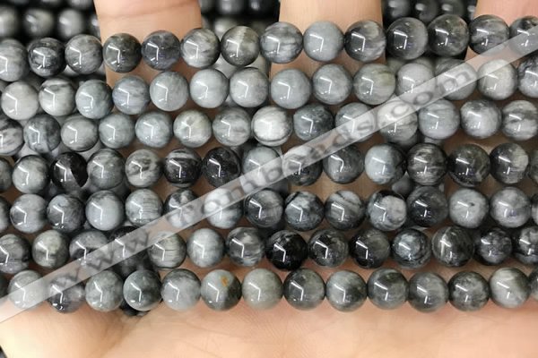 CEE541 15.5 inches 6mm round eagle eye jasper gemstone beads