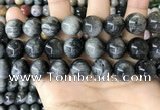 CEE545 15.5 inches 14mm round eagle eye jasper gemstone beads