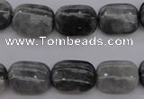 CEE74 15.5 inches 12*16mm rectangle eagle eye jasper beads