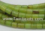 CEJ01 15.5 inches 6*8mm column lemon jade beads wholesale