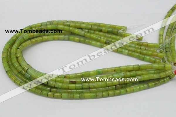 CEJ01 15.5 inches 6*8mm column lemon jade beads wholesale