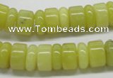 CEJ02 15.5 inches 5*14 & 8*14mm rondelle lemon jade beads wholesale