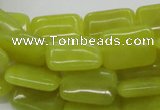 CEJ04 15.5 inches 13*18mm rectangle lemon jade beads wholesale