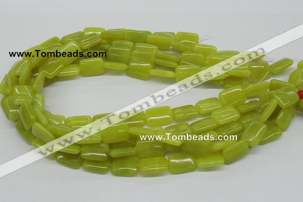 CEJ04 15.5 inches 13*18mm rectangle lemon jade beads wholesale