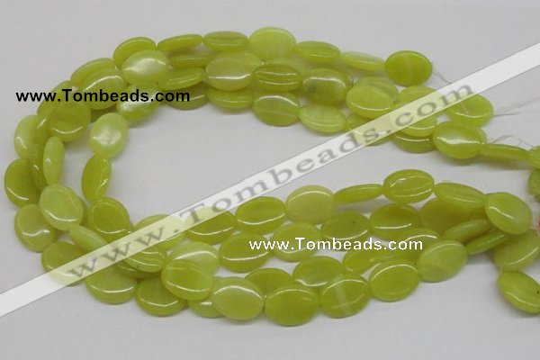 CEJ07 15.5 inches 15*20mm oval lemon jade beads wholesale