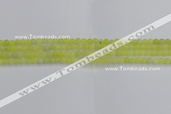 CEJ200 15.5 inches 4mm round lemon jade beads wholesale