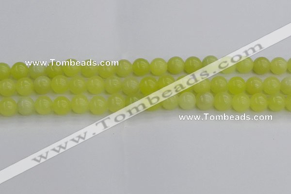 CEJ202 15.5 inches 8mm round lemon jade beads wholesale