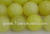 CEJ204 15.5 inches 12mm round lemon jade beads wholesale