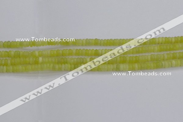 CEJ210 15.5 inches 2*4mm rondelle lemon jade beads wholesale