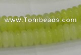 CEJ211 15.5 inches 2*6mm rondelle lemon jade beads wholesale