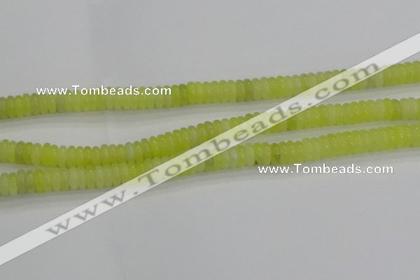 CEJ211 15.5 inches 2*6mm rondelle lemon jade beads wholesale