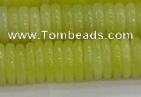 CEJ213 15.5 inches 2*10mm rondelle lemon jade beads wholesale