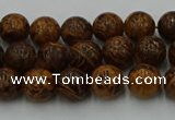 CEJ301 15.5 inches 6mm round elephant skin jasper beads wholesale