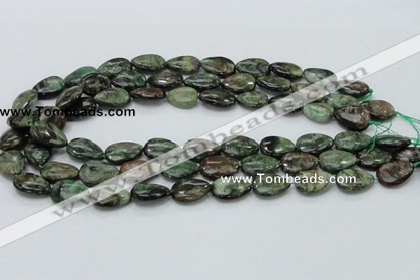 CEM07 15.5 inches 13*18mm flat teardrop emerald gemstone beads