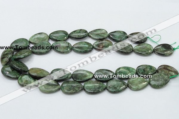 CEM08 15.5 inches 18*25mm flat teardrop emerald gemstone beads