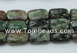 CEM18 15.5 inches 10*14mm rectangle emerald gemstone beads wholesale