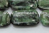 CEM21 15.5 inches 22*30mm rectangle emerald gemstone beads wholesale