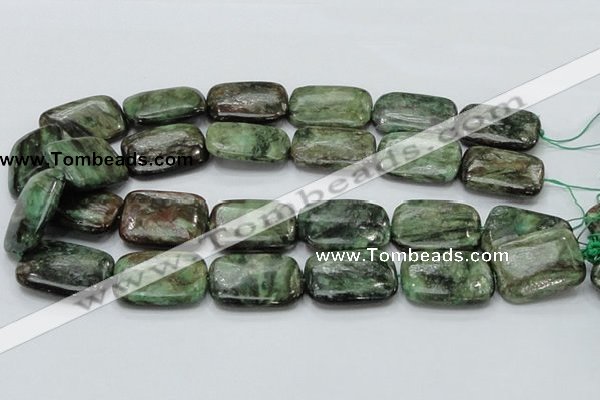 CEM21 15.5 inches 22*30mm rectangle emerald gemstone beads wholesale