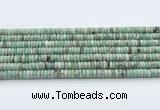 CEM70 15.5 inches 3.5*7mm rondelle emerald gemstone beads