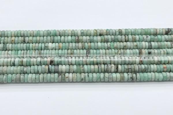 CEM70 15.5 inches 3.5*7mm rondelle emerald gemstone beads