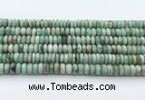 CEM71 15.5 inches 4.5*8mm rondelle emerald gemstone beads