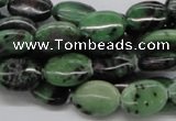 CEP11 15.5 inches 10*14mm oval epidote gemstone beads wholesale