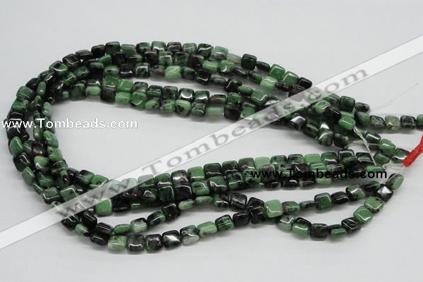 CEP12 15.5 inches 8*8mm square epidote gemstone beads wholesale