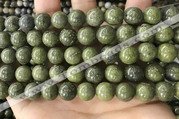 CEP204 15.5 inches 12mm round epidote gemstone beads wholesale